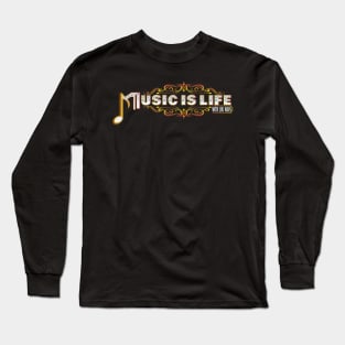 Music Is Life Podcast Official Logo Long Sleeve T-Shirt